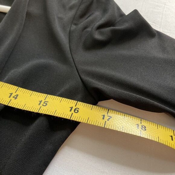 Zara Women's Red Black Color Block Wrap Dress Size M Bold Statement Retro‎ Chic - Picture 10 of 11